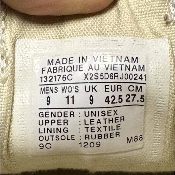 Converse Leather All Stars - Lo Ox - Mens 9 Womens 11 - Dark Root Brown - Picture 11 of 12